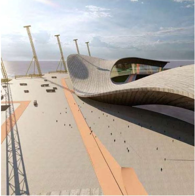 B-PORT Beirut competition, aerial view