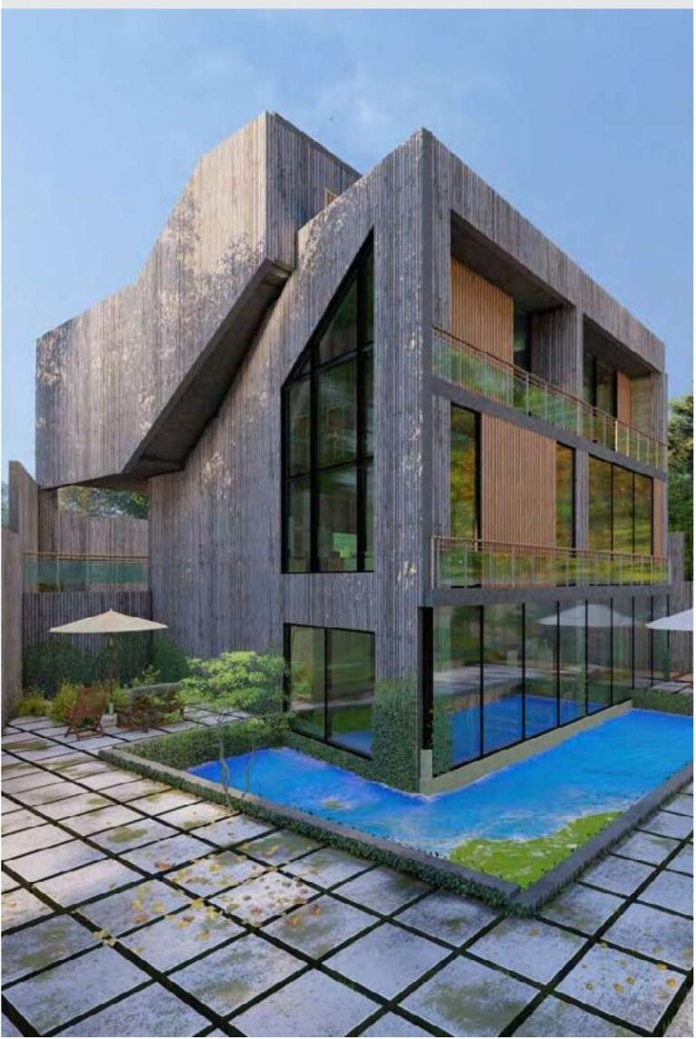 Villa Design in Damavand, 3D rendering